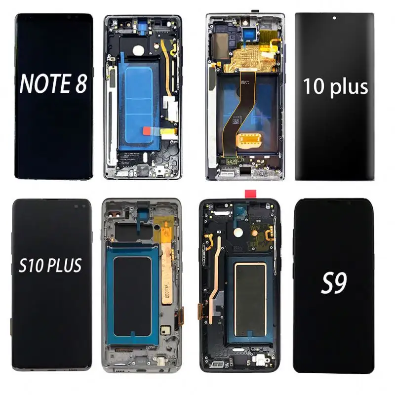 For Samsung Note 5 10 8 9 Plus 20 Ultra Lcd Fan Edition Display Oled Galaxy N930f samsung note panel lcd screen display