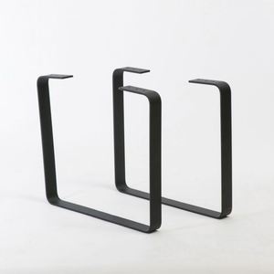 Modern U-Shaped Steel Coffee <b>Table</b> <b>Legs</b> Black 200kg Load Capacity for Office Dining Living Room Bedroom Home Office Bathroom Use - Product Image 2