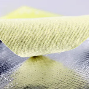Промышленная защитная изоляционная ткань, тканая арамидная огнестойкая ткань, алюминизированная Арамид