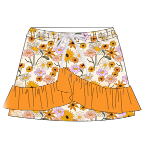 Gonna Estiva Casual per Bambine con Dettagli Arricciati, Comoda ed Elegante, Elasticizzata e Delicata sulla Pelle - Product Image 5