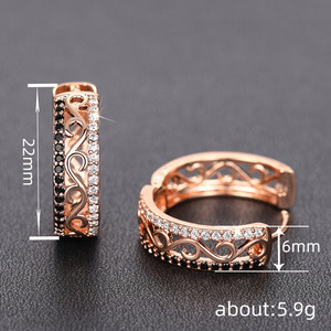 Orecchini a perno cavi da donna, design geometrico semplice, accessori per l'orecchio da indossare tutti i giorni - Product Image 5