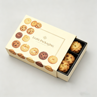 Boîte à tiroir pour emballages de pâtisseries de haute qualité avec impression de logo personnalisé, boîte d'emballage en papier alimentaire pour biscuits