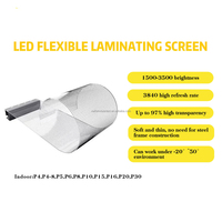 Pantalla LED Transparente Flexible Adhesiva para Fachadas de Vidrio de Tiendas Minoristas, Exhibición de Marca, Sala de Exposiciones P10