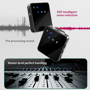 Micro không dây răng xanh, micro Clip Cổ áo có thể đeo được thiết bị phát trực tiếp di động với mức Card âm thanh - Product Image 3