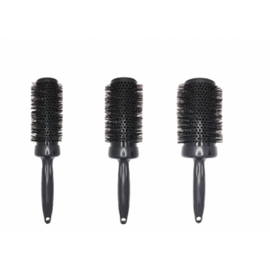 Ionic Ceramic <b>Round</b> Hairbrush Set Nylon Bristle With Plastic Handle For Styling Curly Hair - Product Image 4