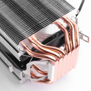 ขายส่ง DIY อิเล็กทรอนิกส์ตู้เย็นเซมิคอนดักเตอร์ชิประบายความร้อนขนาดเล็ก CPU หม้อน้ำทองแดงบริสุทธิ์6ท่อความร้อน