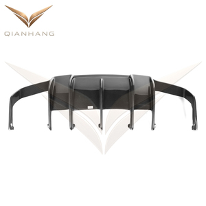 Diffuseur de pare-chocs arrière en fibre de carbone style R, lèvre de spoiler, garniture de tuning extérieur pour CLS63 W218 Pre-LCI 2014-2016 - Product Image 4
