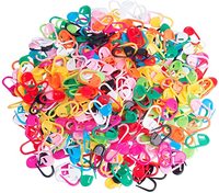Épingles de sûreté en plastique colorées de 22 mm, 1000 pièces, outils de tissage DIY pour fil, aiguille à tricoter, marqueur de pull, boucles, accessoire de couture