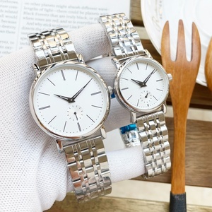 Montres-bracelets à quartz pour hommes et femmes, bracelet en acier inoxydable, cadran secondaire minimaliste, montres décontractées et professionnelles pour le quotidien, style Omega - Product Image 1