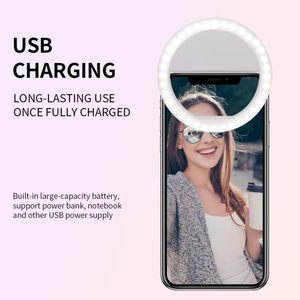 Professional <b>Make</b>-<b>up</b> LED Ring <b>Light</b> Newest Clip-On Smartphone Selfie Highlight for Girls Mobile Phone Accessories - Product Image 3