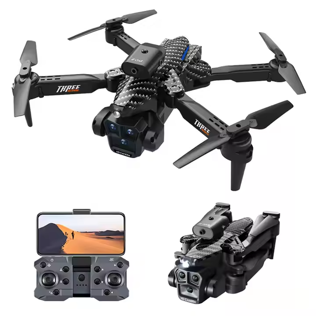 K10MAX Cross-Border Drone Obstacle Avoidance Remote-Controlled Aircraft Optical Flow Hovering Three-Lens HD Aerial Photography