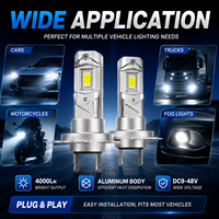 Ampoule de phare LED SFIDA WM20 DC9-16V en alliage de zinc et d'aluminium, refroidissement par air, plug-and-play, pour voiture, moto, feu antibrouillard