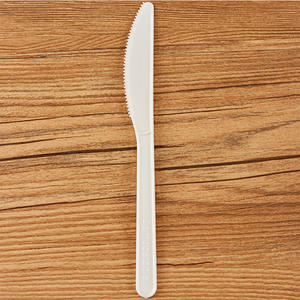 Juego de cubiertos compostables biodegradables 100% CPLA de paja de trigo PLA de almidón de maíz <span class=keywords><strong>bio</strong></span> desechable ecológico - Product Image 1