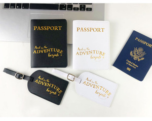 Porta Pasaportes Personalizado al por Mayor, Juego de Regalo de Viaje de Lujo, Funda de Pasaporte de Cuero PU con Logotipo Personalizado y Etiqueta para Equipaje - Product Image 5