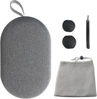Étui de protection portable en EVA rigide antichoc avec fermeture éclair et filet en maille pour lunettes VR Oculus Quest