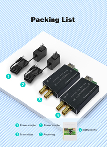 Mini convertisseur 12G-SDI vers fibre optique avec Tally et prise en charge RS485 Transmission vidéo 4K 60Hz Max 80km - Product Image 5