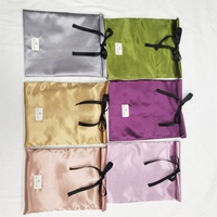 Chuanghua Sac d'emballage personnalisé de luxe pour cheveux en soie Sac enveloppe en satin Boîtes d'emballage pour extensions de cheveux perruques Pochette d'emballage en lot