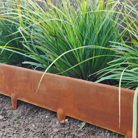 Clôture moderne en acier corten de haute qualité Treillis et panneaux de portails Bordure pour parcs et villas Bordure de jardin Bordure en métal