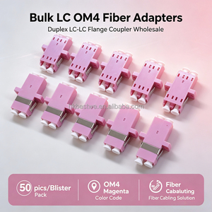 อะแดปเตอร์ไฟเบอร์ LC-LC OM4 แบบดูเพล็กซ์พร้อมหูยึด พอร์ต LC ตัวเชื่อมต่อไฟเบอร์ออปติกแบบมัลติโหมด สำหรับสายเคเบิล 10G FTTH จากโรงงาน - Product Image 4