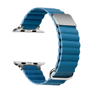 Nouveau Design <span class=keywords><strong>2023</strong></span> Aimant En Cuir Lien Bracelet Magnétique Anneau sangle Bande Pour <span class=keywords><strong>Apple</strong></span> <span class=keywords><strong>Watch</strong></span> Ultra 8 7 6 5 4 3 Bandes - Product Image 2