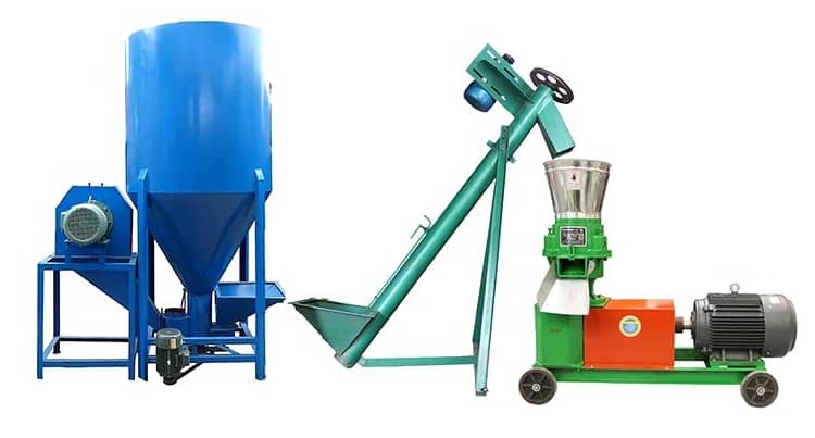 Máy Xay Và Máy Trộn Thức Ăn Gia Cầm Đứng Tự Động Thiết Bị Làm Thức Ăn Cho Gà Sử Dụng Fam