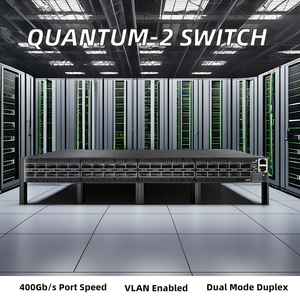 สวิตช์อินฟินิแบนด์ Quantum-2 Ndr ความเร็ว 400gb/s รุ่น Mqm9700-ns2r แบบต่อพ่วงได้ รองรับ Poe Smart Vlan Snmp Qos  ชนิดตู้แบบตั้งโต๊ะ Qm9700-ns2r - Product Image 2