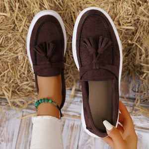 IStapromo Gifts Mocassins à pampilles pour femmes, chaussures plates à enfiler, bout rond, décontractées, pour la marche, toutes saisons - Product Image 6