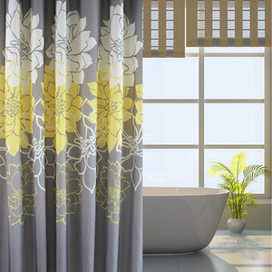 Mode Pourpre Pivoine Fleur Résistant À L'eau <span class=keywords><strong>Tissu</strong></span> Lavable En Machine Douche <span class=keywords><strong>Rideau</strong></span> De Bain pour Salle De Bain Toilette <span class=keywords><strong>Baignoire</strong></span> - Product Image 3
