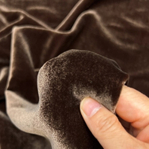 Tissu en velours 100 % viscose et 100 % soie de mûrier biologique Jura&<span class=keywords><strong>Vichy</strong></span> S65111, idéal pour les robes féminines – Grande <span class=keywords><strong>Vente</strong></span> - Product Image 5