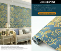 Autocollant mural en PVC 3D gaufré, auto-adhésif, antidérapant, imperméable, facile à nettoyer, découpable, design moderne pour chambre et cuisine