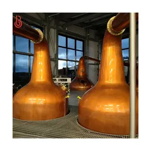 Equipo de destilación Moonshine de cobre rojo personalizado, destilería de alcohol
