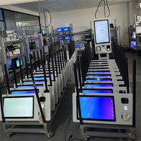 Kiosque de commande automatique pour restaurant intérieur 27 pouces 32 pouces Écran tactile Terminal de paiement pour laverie automatique avec lecteur de carte/Système d'exploitation Android