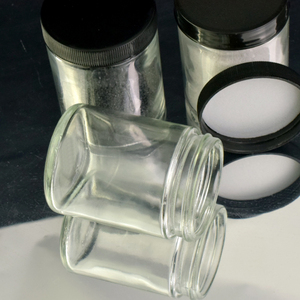 Envase de Vidrio de 3oz para Crema Contorno de Ojos, Forma Redonda, con Tapa de Plástico a Prueba de Niños - Product Image 4