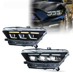 Pour les phares de voiture Ford Mustang, 2015-2017 Phares à diode électroluminescente d'animation de démarrage DRL de haute qualité - Product Image 1