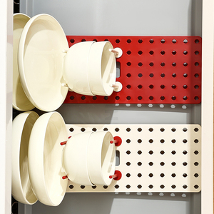 Красный/кремовый цвет, органайзер для ящиков, поднос для посуды, подставка для кухонного шкафа, органайзер, подставка для шкафов - Product Image 4