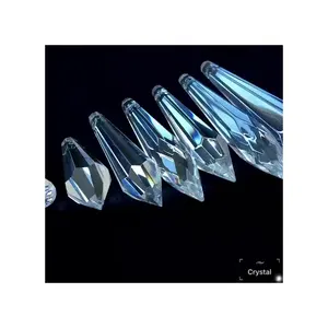 Honor Of Crystal – pendentifs de lustre en cristal de 16mm, 22mm, 38mm, 50mm, 55mm, pendentifs en verre pour décoration de maison/mariage