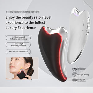 Mini Mehrzweck-Gesichts pflege Gua Sha Werkzeug Wärme Hochfrequenz vibration Tragbares galvanisches elektrisches Gesichts <span class=keywords><strong>massage</strong></span> gerät - Product Image 4