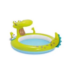 Intex 57431 Kunststoff Gator Spray Baby Schwimmbad aufblasbares Baby becken