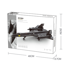 <span class=keywords><strong>Serie</strong></span> militar 4005, modelo MOC BLACKBIRD, 183 Uds., ensamblaje educativo de partículas pequeñas, juego de bloques de construcción para niños - Product Image 3