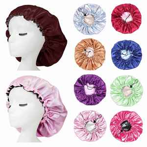Bonnet en satin réglable pour cheveux naturels, pour adolescents, tout-petits et enfants, pour dormir la nuit, réversible, double couche - Product Image 2