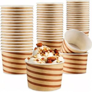 Tazón de Helado Desechable con Diseño de Logotipo Colorido de 4oz, 5oz, 8oz, 12oz, 16oz, 26oz y 32oz, Vaso de Papel para Helado, Cubeta para Helado - Product Image 1