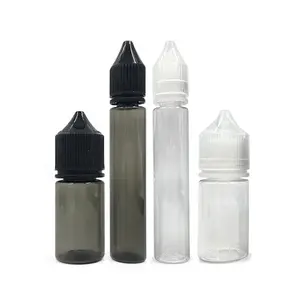 Phong Cách Mới 10Ml 15Ml 30Ml <span class=keywords><strong>60Ml</strong></span> 100Ml 120Ml Bút Hình Dạng Nhựa Pet Dropper Chai Chất Lỏng Với Con Tamper <span class=keywords><strong>Proof</strong></span> <span class=keywords><strong>Cap</strong></span> - Product Image 1