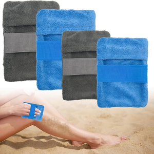 Sac de décapage de sable pour la plage essuyer mitaines nettoyant pour sable poudre <span class=keywords><strong>pochette</strong></span> accessoires de surf essentiels de plage pour les vacances Camping - Product Image 1