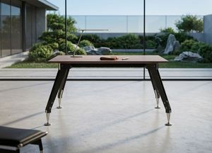 New Arrival Executive Office Furniture Set With <b>Desk</b> And Coffee Table Metal Leg Workstation Table With Side <b>Unit</b> For Office Use - Product Image 3