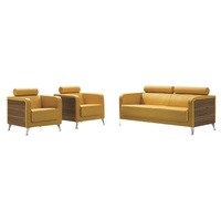 Neues Produkt Rundes Kleines Heimbüro mit Couch Executive-Sofa-Set Kunstleder Bürosofas