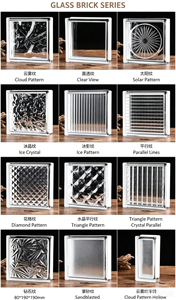 Mattoni in Vetro Contemporanei con Texture a Bolle, Blocchi Quadrati Trasparenti Satinati a Fusione a Caldo, Garanzia di 1 Anno per Decorazioni Bagno - Product Image 5