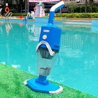 Tragbarer Handstaubsauger für Schwimmbäder mit Hoher Qualität, Automatischer Reinigung, 80L/MIN Saugleistung, 90 Minuten Laufzeit, Umweltfreundlicher Kunststoff
