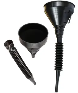 Пластиковые инструменты для автомобиля-черная Гибкая Воронка для заправки автомобиля мотоцикла, сетчатый фильтр, бензиновый