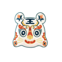Vente en gros de patchs de broderie avec logo personnalisé tissu thermocollant de haute qualité patchs de vêtements animaux sur mesure