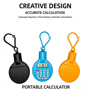 Llavero con Calculadora Portátil, Pantalla LCD, Multifuncional, Calendario, Funciona con Batería, Mini Dispositivo de Plástico - Product Image 1